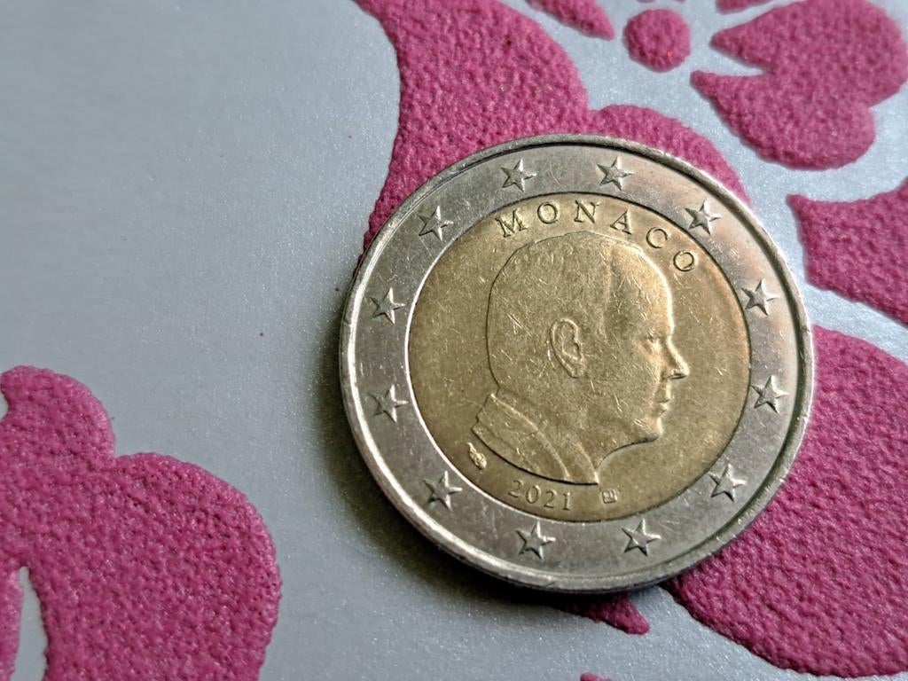 2 euro Monaco 2021, Postzegels en Munten, Munten | Europa | Euromunten, Ophalen of Verzenden, Monaco, 2 euro