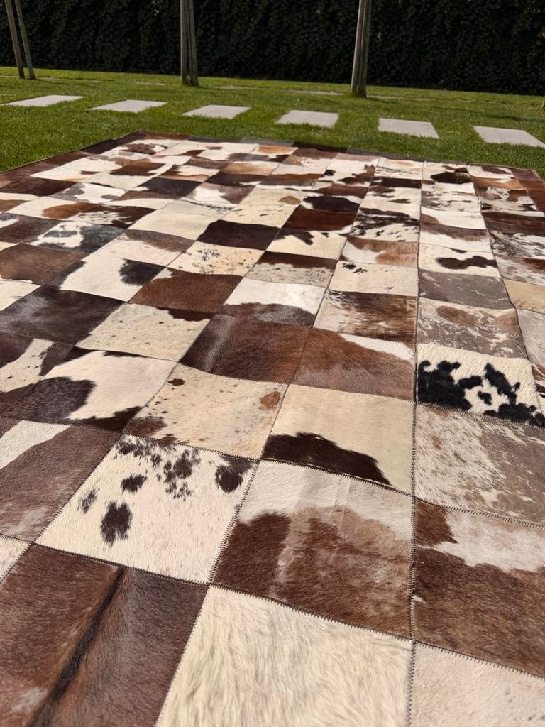 Patchwork Vloerkleed Rundleer/Koeienhuid 300x200 cm, Ophalen of Verzenden, Gebruikt, Minder dan 10 m², Vinyl