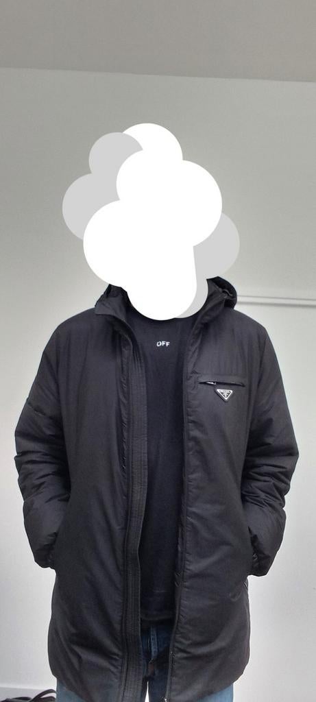 Prada jas - maat 52 - zwart - Zo goed als nieuw, Kleding | Heren, Jassen | Zomer, Ophalen of Verzenden