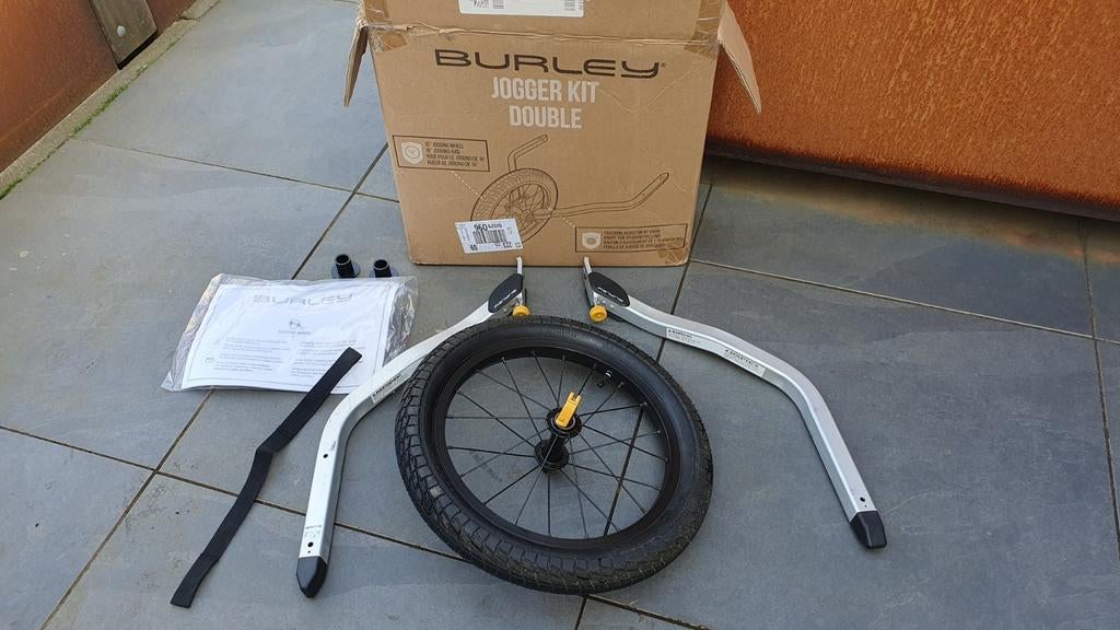 Burley Jogger Kit Double 16" Jogger Wiel, Fietsen en Brommers, Fietsaccessoires | Aanhangers en Karren, Zo goed als nieuw, Kinderkar