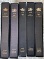 5 FDC albums (oud type) - Davo met beschermhoezen, Ophalen of Verzenden, Verzamelalbum