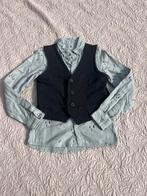 Maat 134/140 jongens blouse en gilet set hema, Ophalen of Verzenden, Zo goed als nieuw, Jongen, Overhemd of Blouse