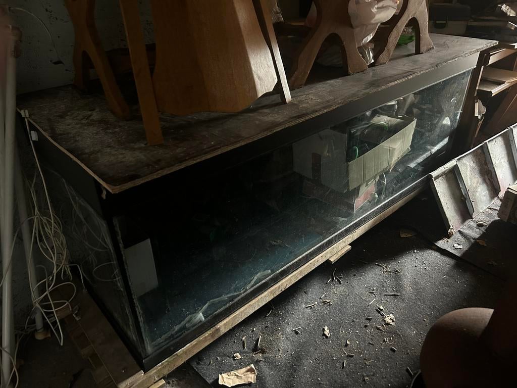 Geoot aquarium 200x70x60, Dieren en Toebehoren, Ophalen, Gebruikt, Leeg aquarium