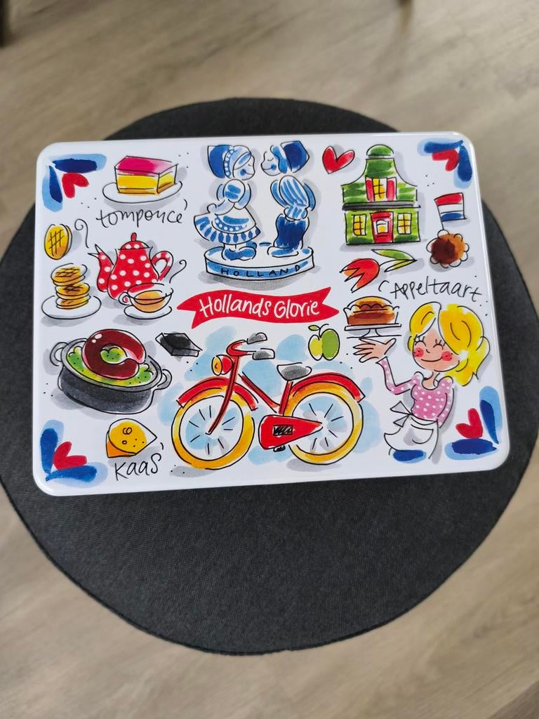 Te koop, Blond Amsterdam 6 vaks theedoos., Zo goed als nieuw, Metaal, Theedoos, Ophalen