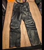 Motorkleding leer en stof jas en broek vintage kleding, Ophalen of Verzenden, Tweedehands, Dames, Combipak