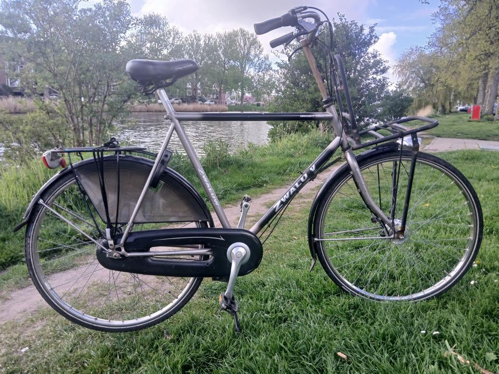 Herenfiets 28 inch 61cm framehoogte, Fietsen en Brommers, Gebruikt, 61 tot 65 cm, Trommelrem, Ophalen