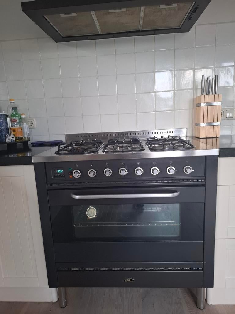 Robuuste Boretti 5-pits gasfornuis/oven, Ophalen, Gebruikt, 60 cm of meer, Gas