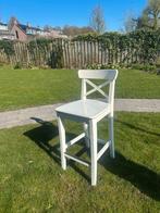 Ikea Ingolf barkruk wit, Huis en Inrichting, Barkrukken, Ophalen, Gebruikt, Met voetsteun, Hout