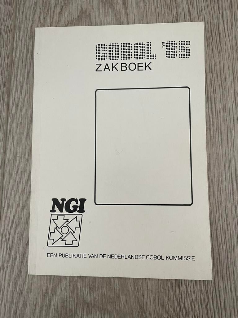 COBOL '85 Zakboek - Nederlandse COBOL Kommissie, Boeken, Ophalen of Verzenden, Beta, Gelezen, HBO
