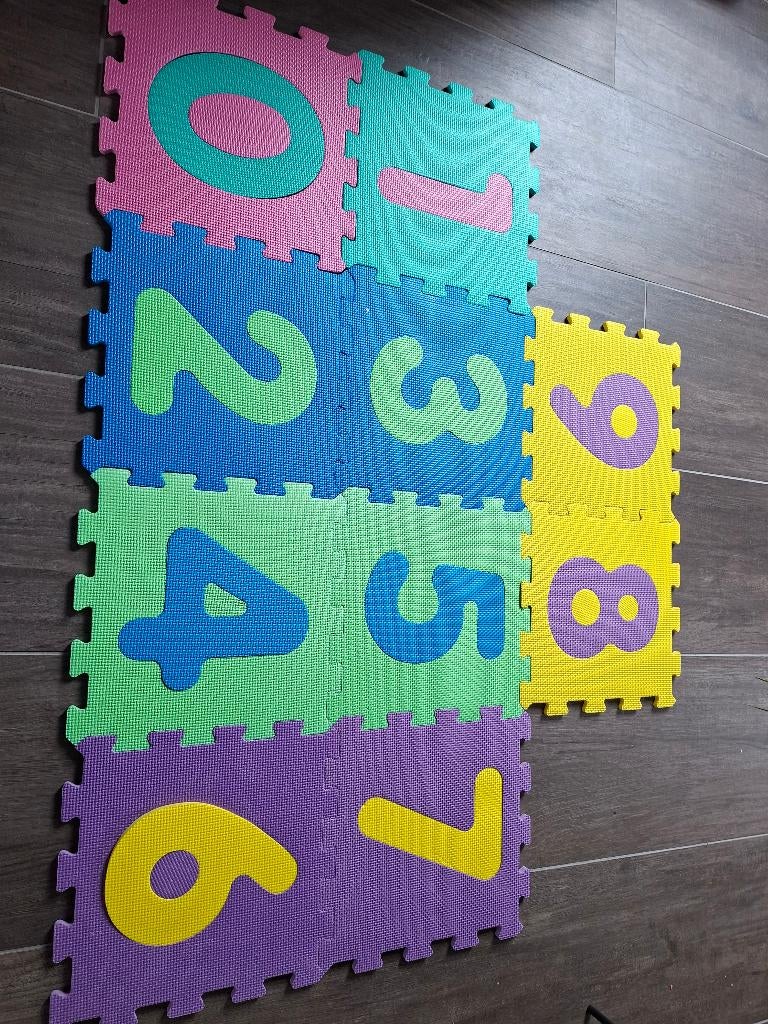 Cijferpuzzel, Ophalen of Verzenden, Minder dan 10 stukjes, Zo goed als nieuw, 2 tot 4 jaar