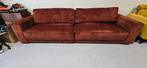Extra brede 4-persoons velvet terracotta bank (2 delen), Modern, Comfortabel, Onbekend, 300 cm of meer, 75 tot 100 cm