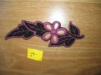 Applicatie Blad Bloem Motief Zwart/ Roze (Nr. 7) Vintage, Ophalen of Verzenden, Nieuw