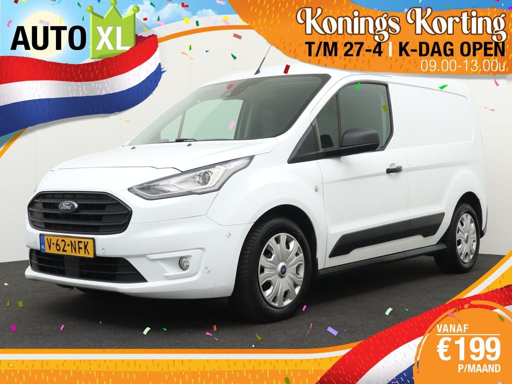 Ford Transit Connect 1.5 75 PK L1 Navigator Edition Camera C, Auto's, Bestelauto's, Voorwielaandrijving, Stof, Gebruikt, 4 cilinders