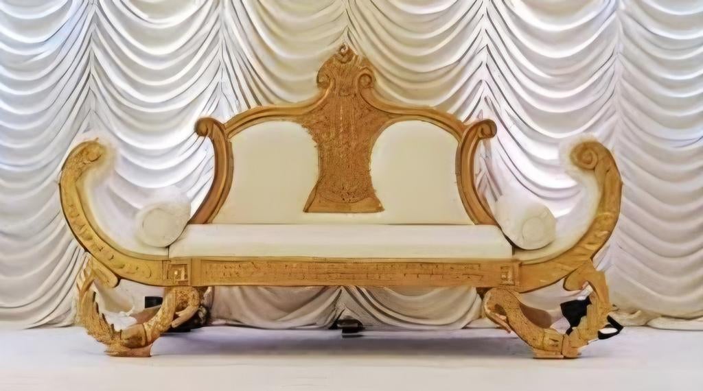 Feest decoratie Sofa set, Overige materialen, Zo goed als nieuw, Goud, Ophalen