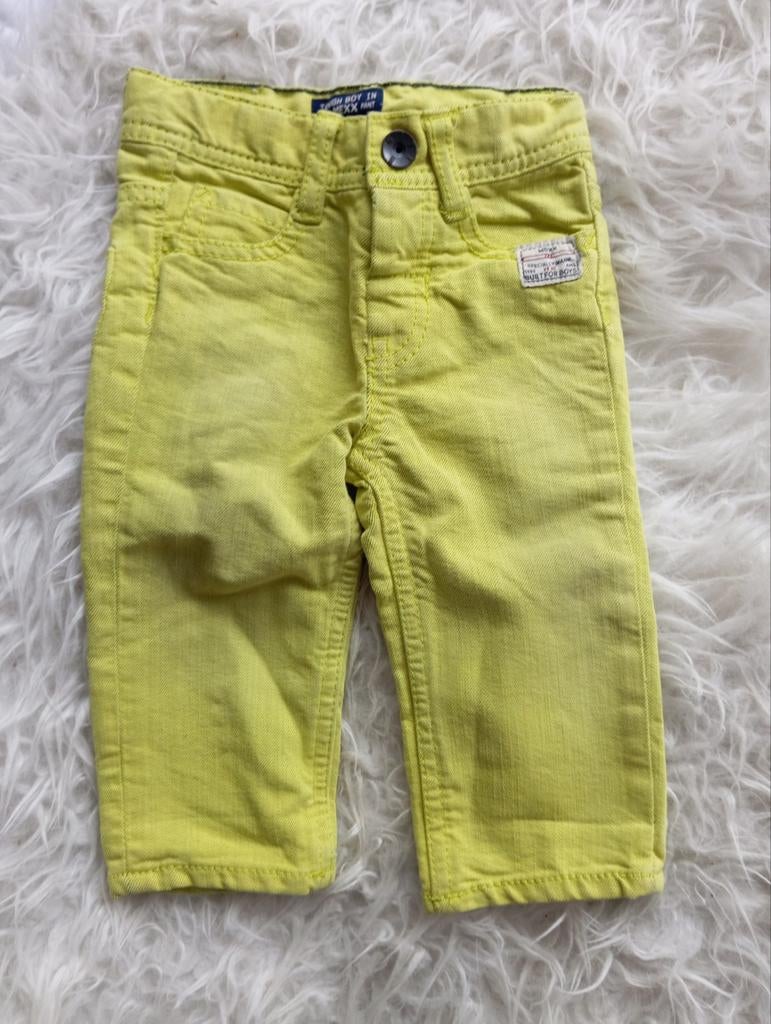Gele jeans broek Mexx maat 74, Kinderen en Baby's, Ophalen of Verzenden, Mexx, Jongetje, Broekje