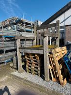 Grote Teak Houten Stoel - 250 cm Hoog, Ophalen, Gebruikt, Bruin, Eén