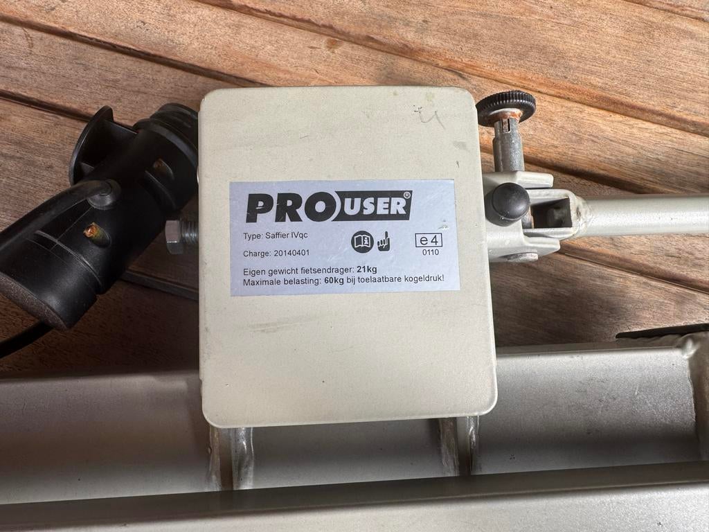 Fietsendrager 4 fietsen! ProUser Safier IVQ - 21kg, max 60kg, Ophalen, Gebruikt