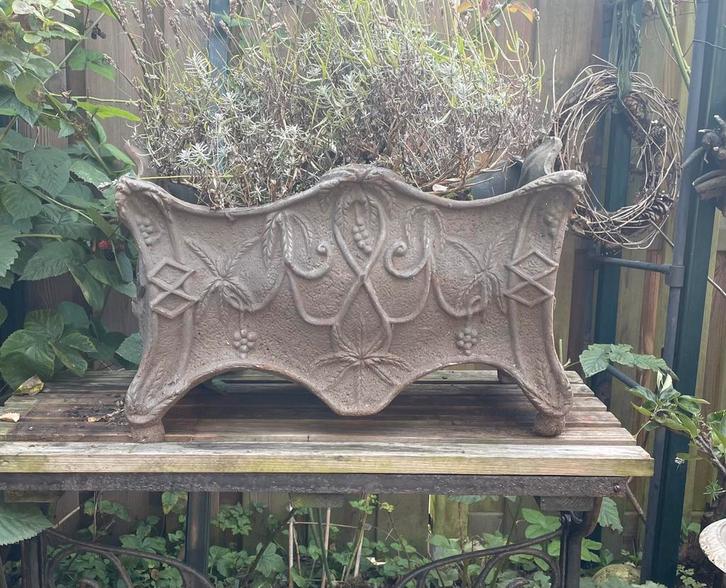 Gietijzeren jardinière tuinvaas bloembak, Tuin en Terras, Tuinvazen, Zo goed als nieuw, Ophalen