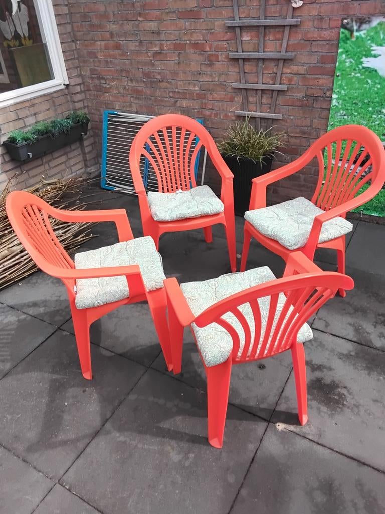 Tuinstoelen, Ophalen, Gebruikt, Kunststof