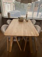 Nieuwe massief eiken eettafel 140x90 cm, Huis en Inrichting, Tafels | Eettafels, 100 tot 150 cm, Eikenhout, Nieuw, Vier personen