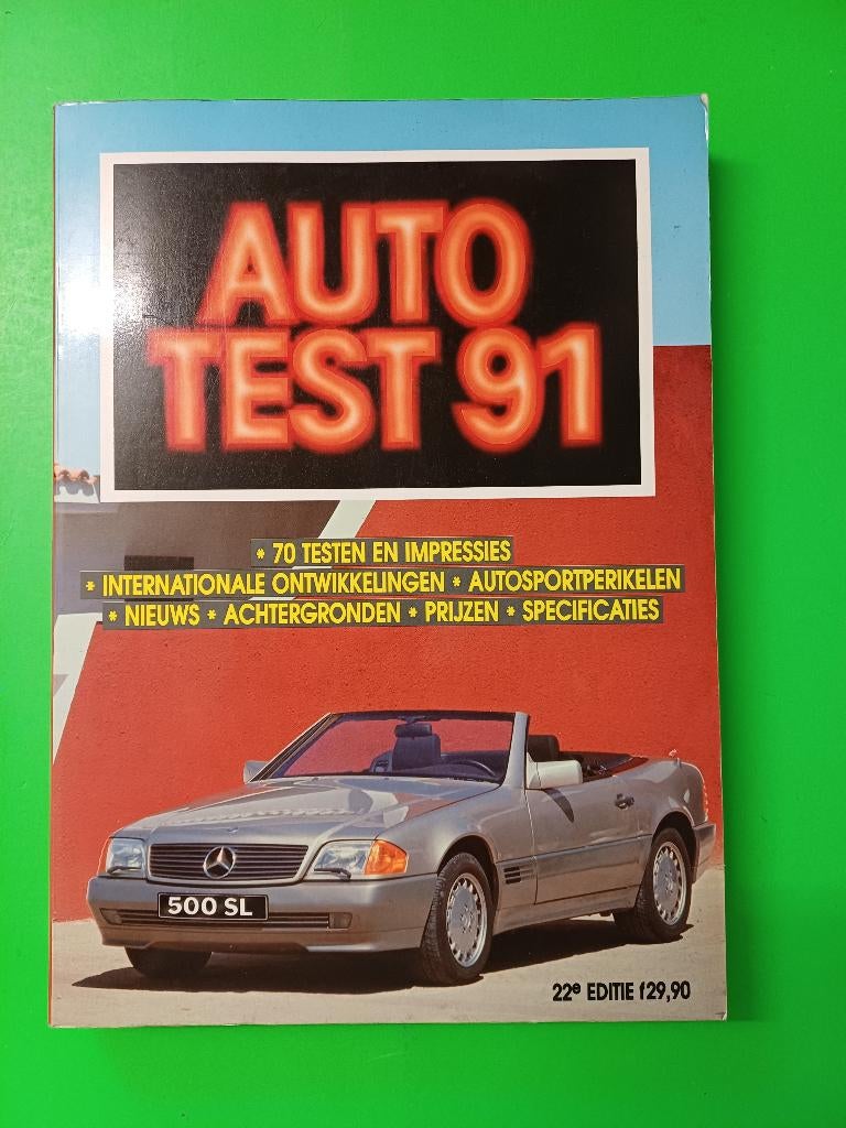Boek - Auto Test 91 / 1991 - Uitgave Kluwer, Boeken, Ophalen of Verzenden, Gelezen, Algemeen