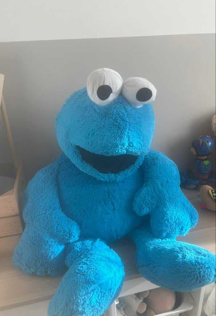 XXL Koekiemonster Knuffel Sesamstraat 110 cm, Ophalen of Verzenden, Zo goed als nieuw, Overige typen