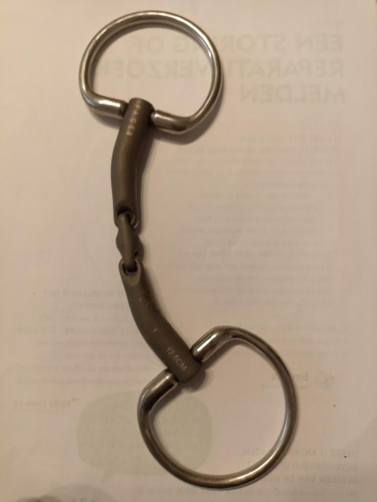 Fager double gebroken bit, Dieren en Toebehoren, Paarden en Pony's | Hoofdstellen en Tuigage, Ophalen of Verzenden, Dressuur