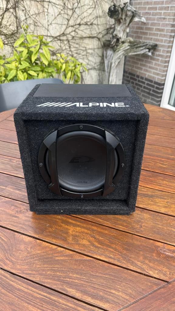 Alpine swe-815 subwoofer, Auto diversen, Autospeakers, Ophalen, Gebruikt