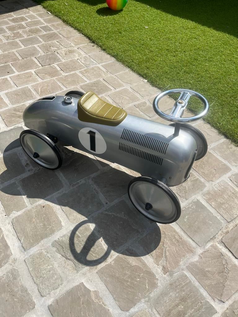 Zilverkleurige loopauto, Ophalen, Zo goed als nieuw, Loopvoertuig