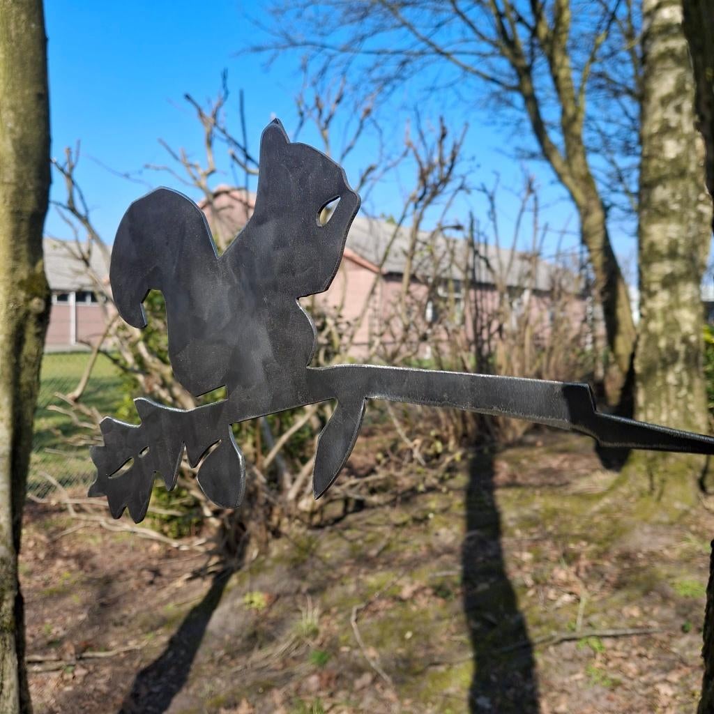 Eekhoorntje Boomprikker - Cortenstaal, Tuin en Terras, Ophalen of Verzenden, Nieuw