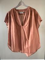Closed top blouse, Bruin, Ophalen of Verzenden, Zo goed als nieuw, Korte mouw