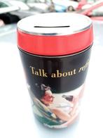 Coca cola spaarpot blik, Ophalen of Verzenden, Zo goed als nieuw, Metaal of Blik, Overige thema's