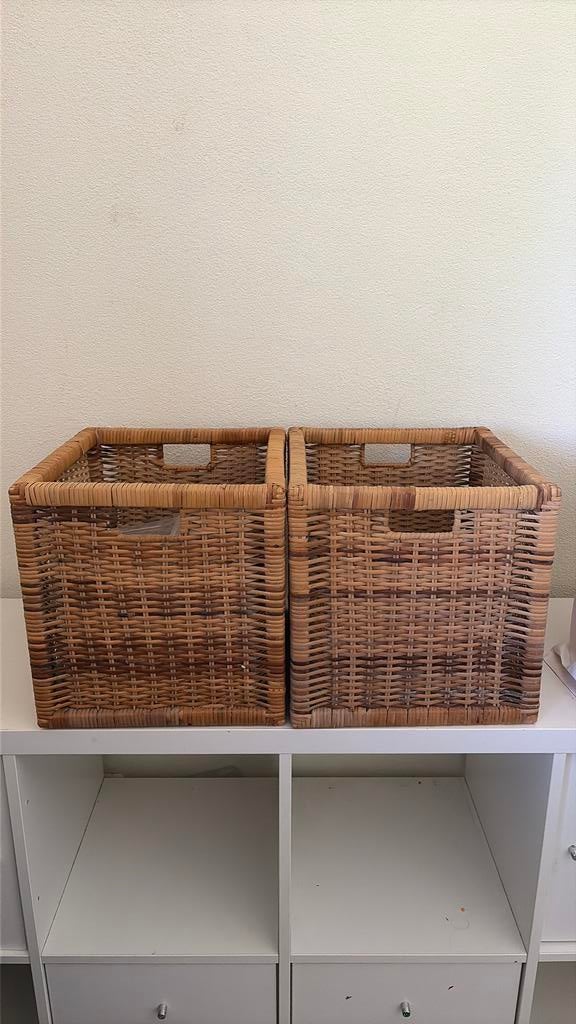Mand ikea branas rotan, Ophalen, Zo goed als nieuw, Rond, Riet