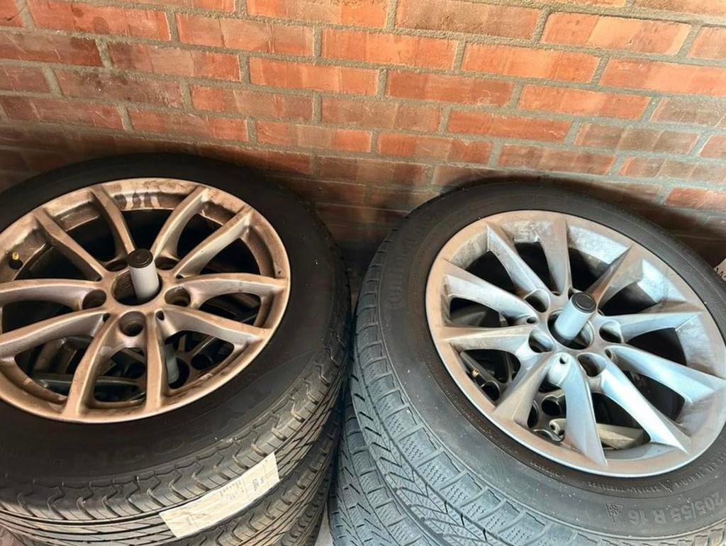 2 sets banden met velgen 16 inch bmw, Ophalen, Gebruikt, BMW
