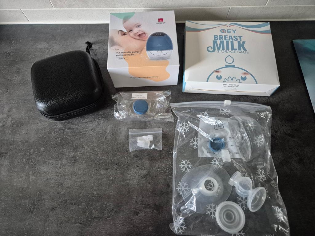 Horigen draagbare enkele borstkolf, Kinderen en Baby's, Babyvoeding en Toebehoren, Ophalen of Verzenden, Zo goed als nieuw, Borstkolf