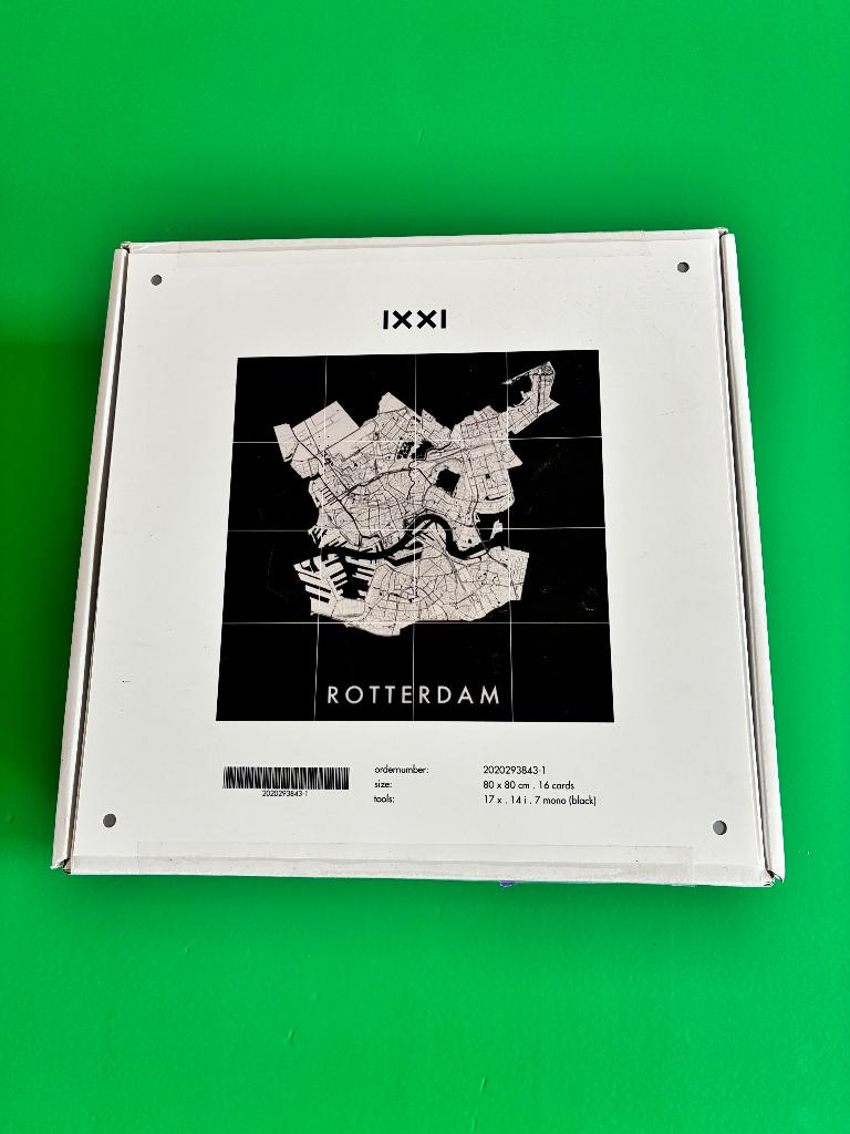 IXXI Rotterdam City Map 80x80, Huis en Inrichting, Woonaccessoires | Schilderijen, Tekeningen en Foto's, Ophalen of Verzenden