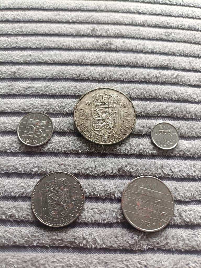 Oud Nederlands muntgeld - Setje van 5 munten, Ophalen of Verzenden, Koningin Beatrix