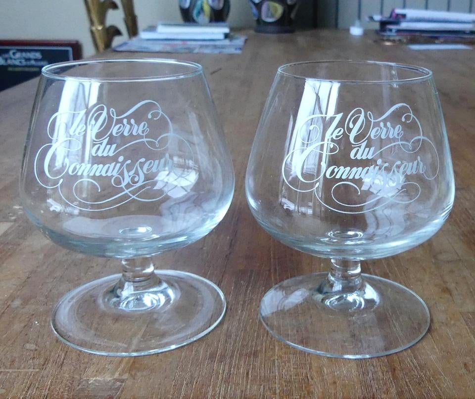 Courvoisier cognac glazen Le Verre du Connaisseur cognacglas, Glas of Glazen, Gebruikt, Ophalen of Verzenden, Glas
