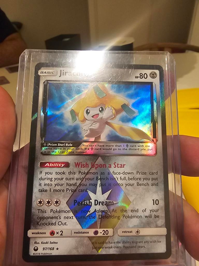 Jirachi Pokémon Kaart (Prism Star) - 97/168, Ophalen of Verzenden, Zo goed als nieuw, Losse kaart, Foil