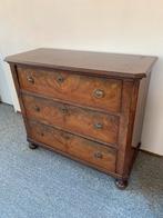Antieke ladekast met 3 laden - Mahoniehout, Antiek en Kunst, Ophalen