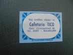 Oud lucifermerk Cafetaria Tico in HAARLEM, Ophalen of Verzenden, Zo goed als nieuw, Luciferdoosjes of -merken