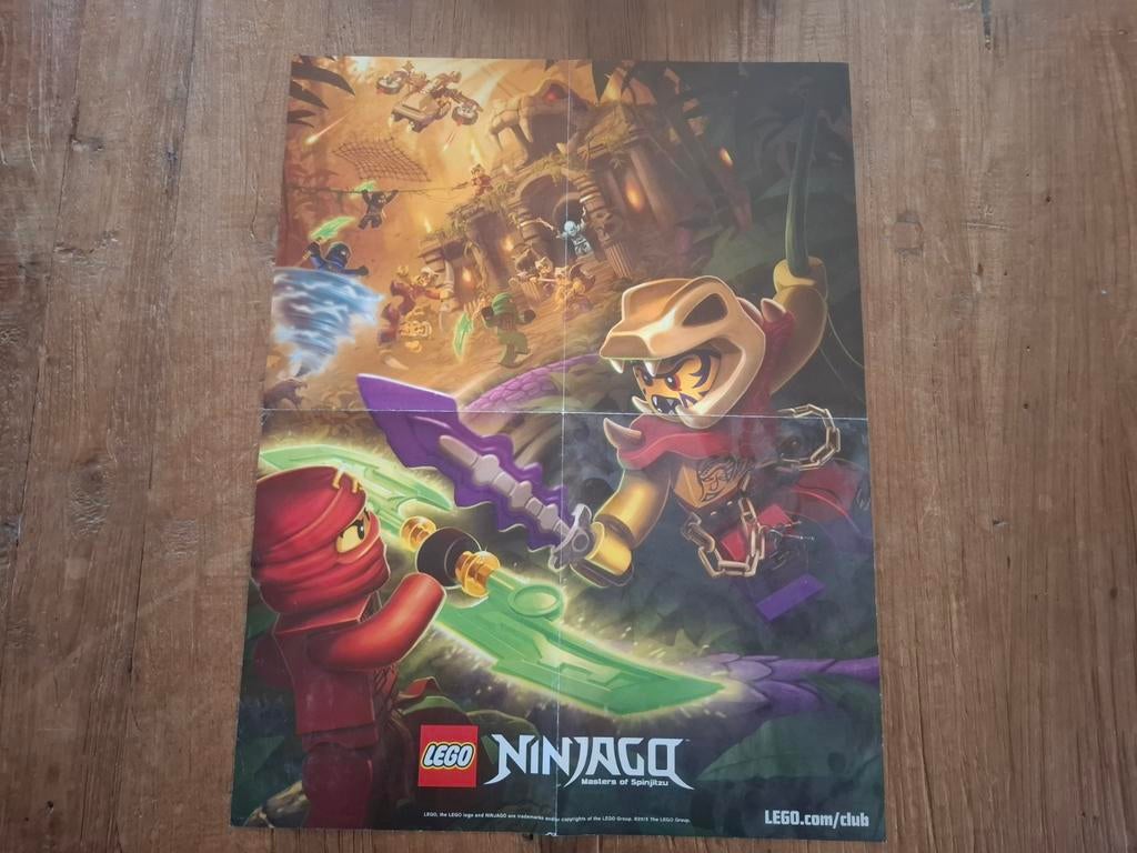 Lego poster Ninjago/ Elves ( dubbelzijdig), Ophalen of Verzenden