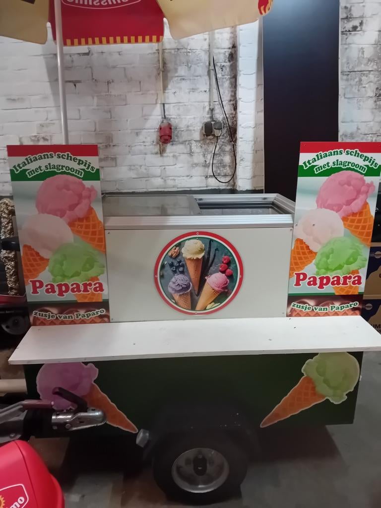 Mooie ijskar, Ophalen