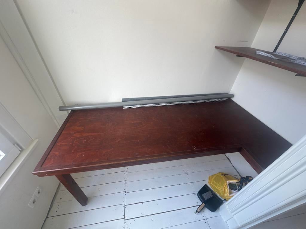 Bureaublad 190x78 / hout, Ophalen, Gebruikt, Hout, Hoekbureau