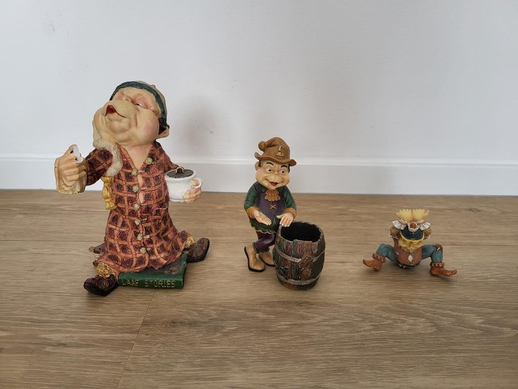 Diverse beeldjes van Het volk van Laaf (Efteling), Ophalen, Gebruikt, Beeldje of Poppetje