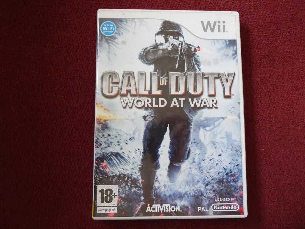 Wii Call Of Duty World At War , Nintendo Wii Game, Gebruikt, Vanaf 18 jaar, Shooter, Ophalen of Verzenden
