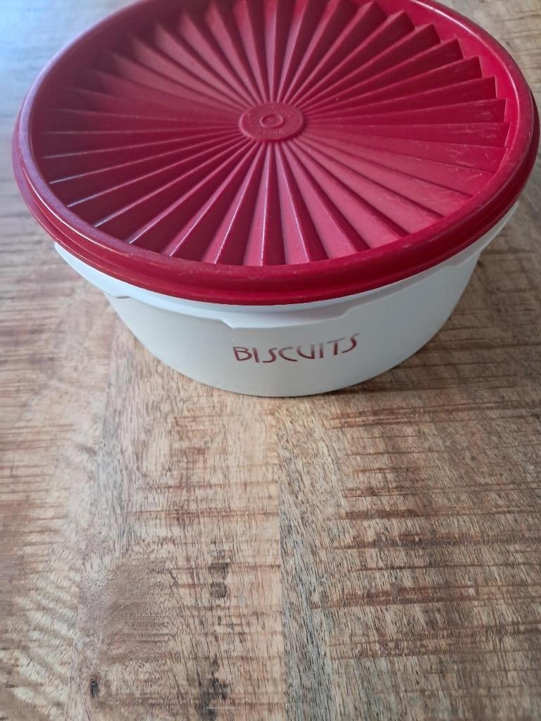 Tupperware Koektrommel  ( sterdeksel ), Ophalen of Verzenden, Zo goed als nieuw, Bus of Trommel