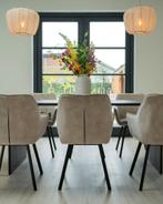 8x Zitmaxx Jolien eettafelstoelen, Ophalen, Overige kleuren, Zo goed als nieuw, Stof