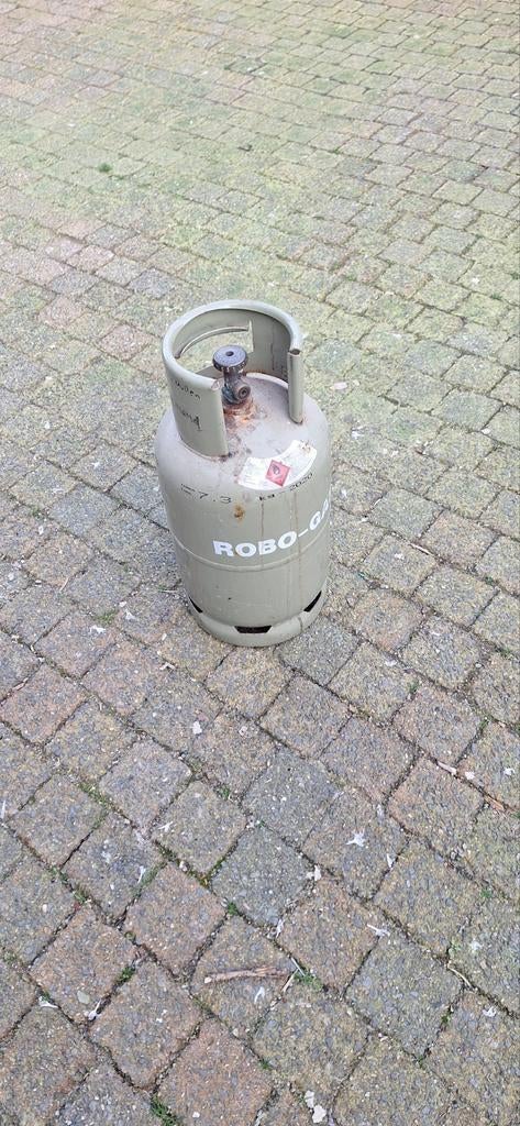-Gas gasflessen (2 stuks), Ophalen of Verzenden, Gebruikt, Robo-Gas