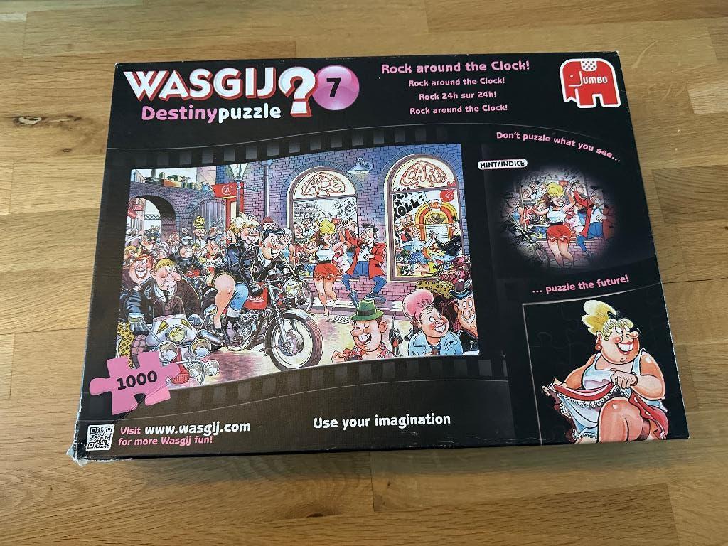 Wasgij Destiny nummer 7 - Rock around the clock, Hobby en Vrije tijd, Denksport en Puzzels, Ophalen of Verzenden, 500 t/m 1500 stukjes